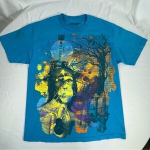 JEM Men’s Eclectic Print Vintage Short Sleeve Tee